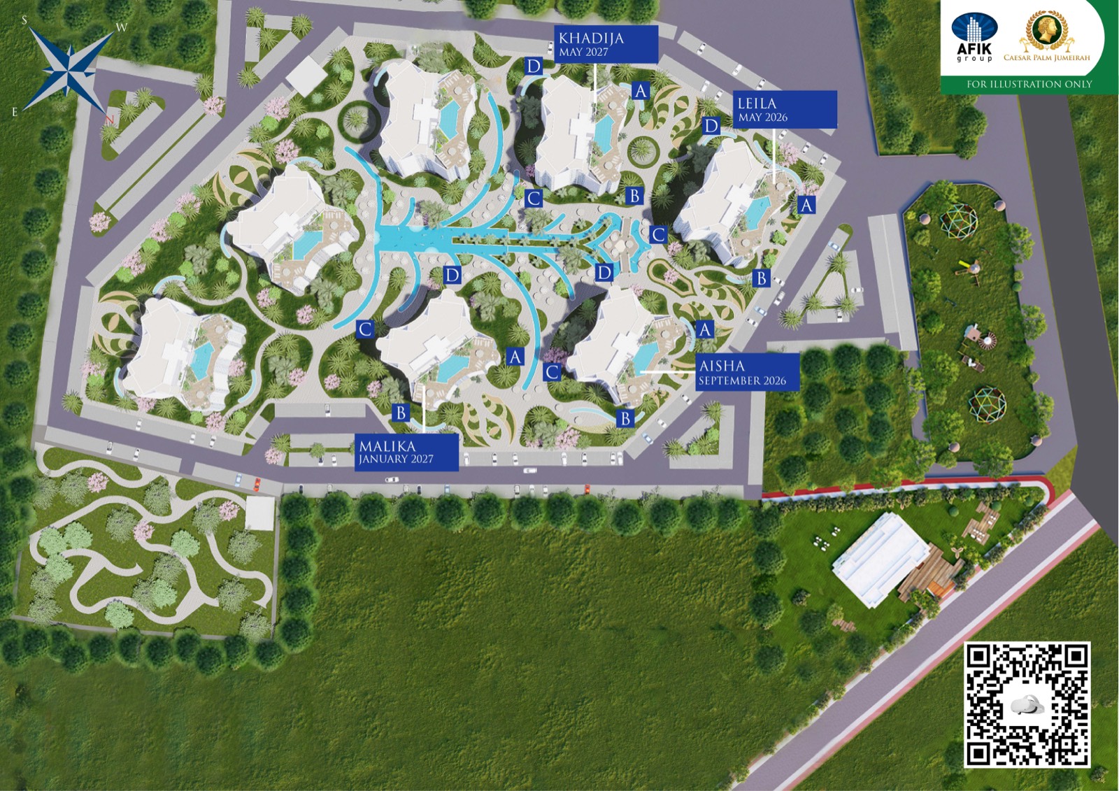 Caesar Palm Jumeirah Site Plan